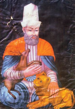 Hacı Bektaş-ı Veli’nin XV. yüzyılda yapılmış kök boya resmi