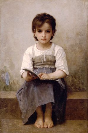 William-Adolphe Bouguereau, The Difficult Lesson, 1884 (1)