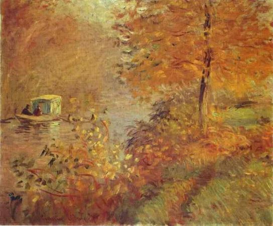 Claude Monet, The Studio Boat 2,