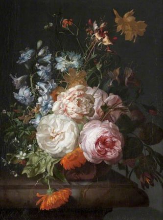 Rachel Ruysch, Flowers in a Terracotta Vase