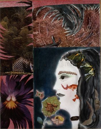 Flowers and Self-Portrait, 1973