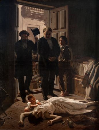 Juan Manuel Blanes, An episode of yellow fever in Buenos Aires, 1871
