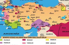 Mondros Ateşkes Antlaşması Sonrası Anadolu Haritası (1)