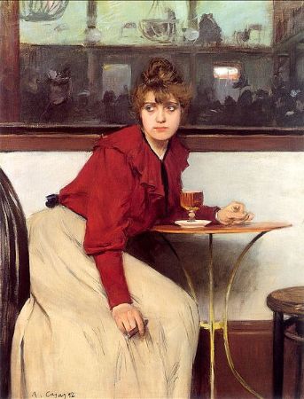 Ramon Casas,  Madeleine At the Moulin de la Galette,1892