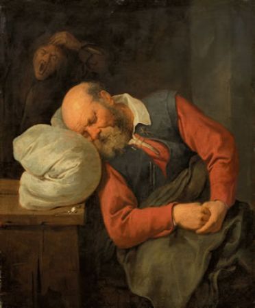 David Ryckarert III, Old Man Sleeping,