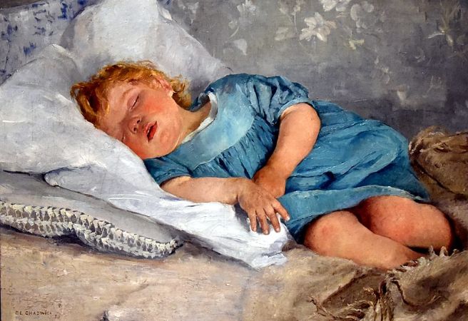 Emma Löwstädt-Chadwick, A Sleeping Child, 1880