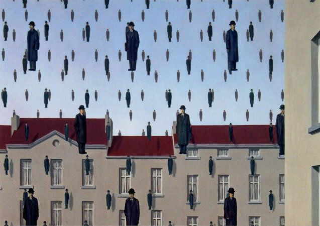 Rene Magritte, Golconda, 1953