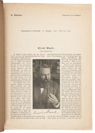 Ernst Mach ve Kitabı