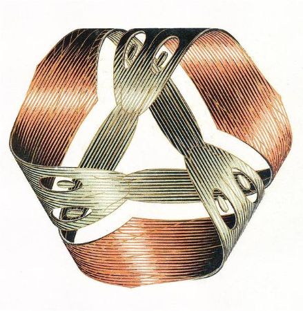 Maurits Cornelis Escer, Mobius Strip (Möbius şeridi, Escher sayesinde sanatsal bir görünüm alır)