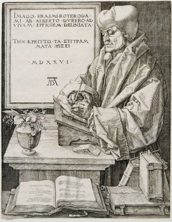 Albrecht Dürer, Portrait of Desiderius Erasmus, 1526