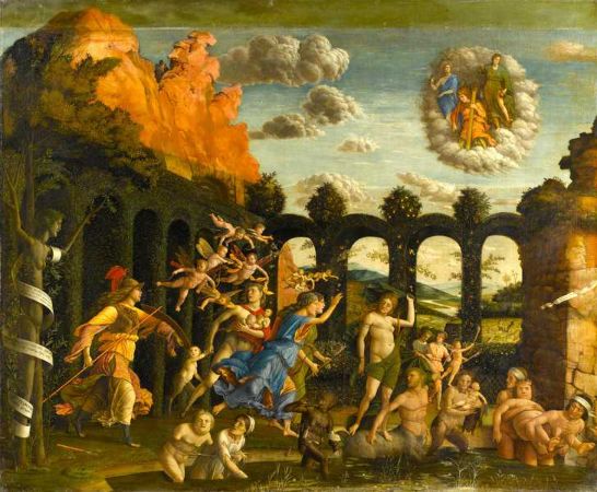 Andrea Mantegna, The Triumph of the Virtues - Minerva Expelling the Vices from the Garden of Virtue, 1502
